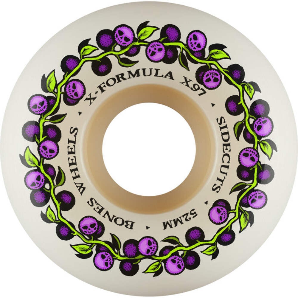 Bones Wheels X-Formula SKULL BERRIES V5 52mm 97A Skateboard Wheels