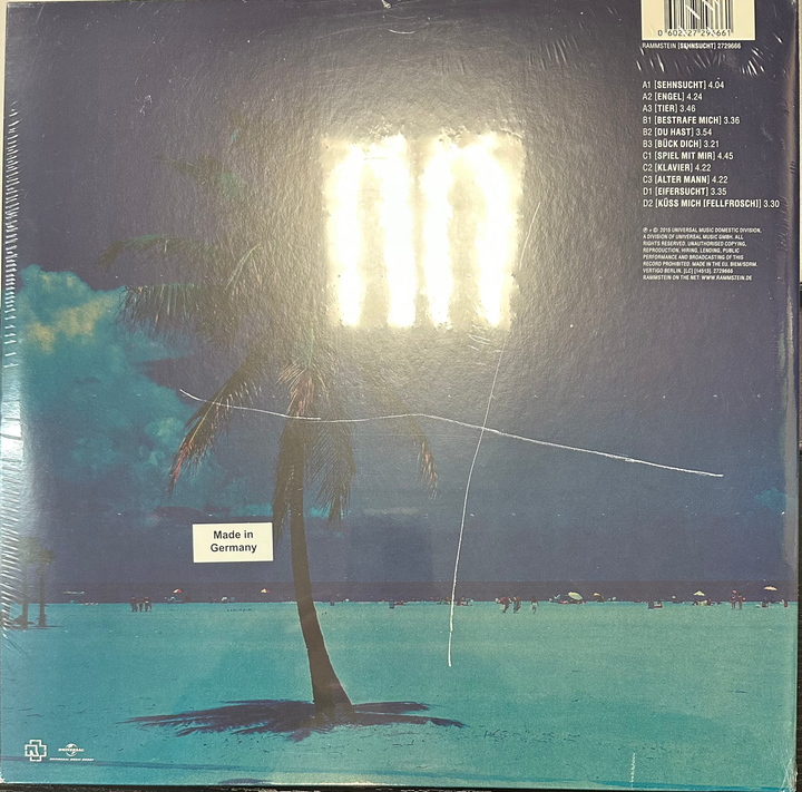 Rammstein – Sehnsucht 2x Vinyl LP Record