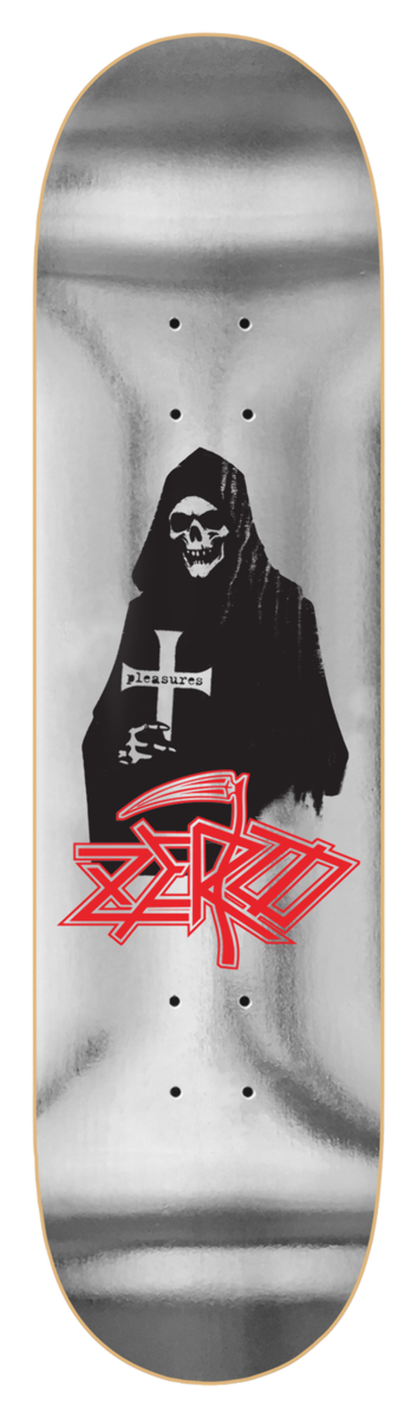 Zero x Pleasures "Death" 8.5" Skateboard Deck
