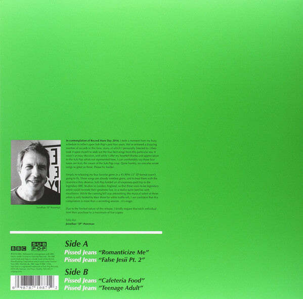Pissed Jeans – The Best Of Sub Pop 2009-2013: "Live" At The BBC Vinyl LP Record