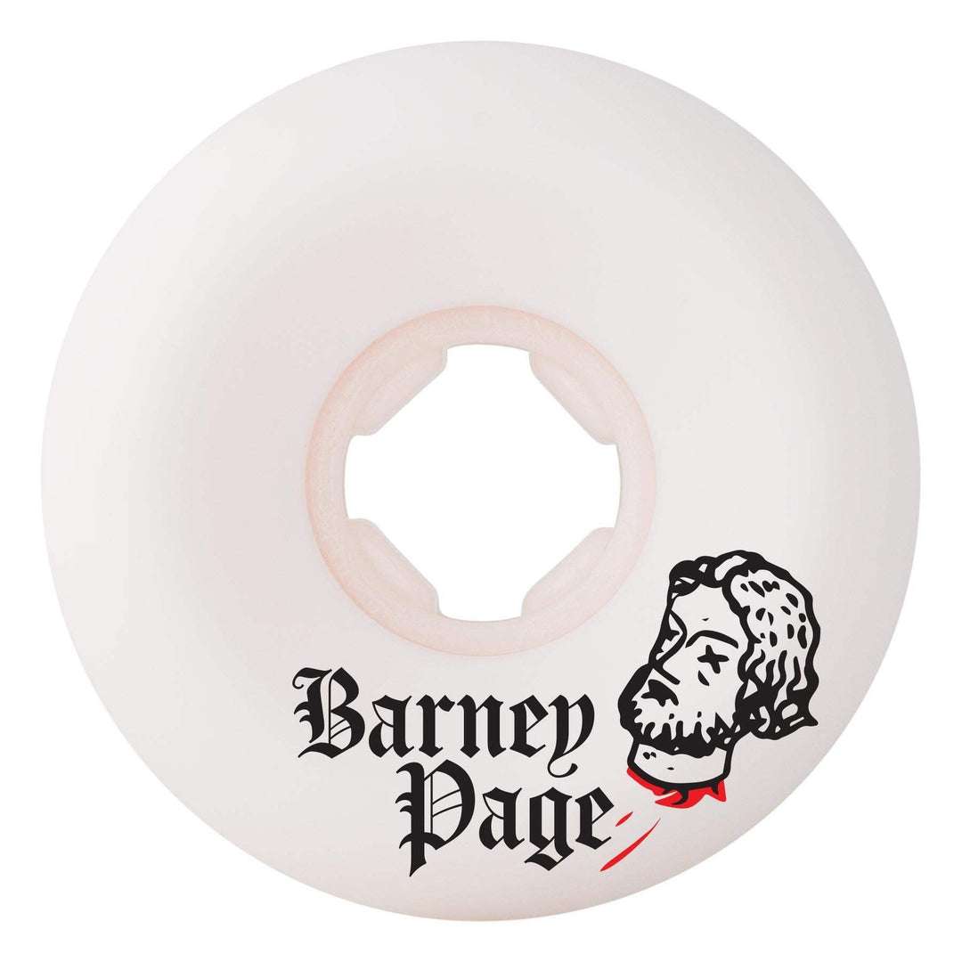 Oj Barney Page OG White Hardline 54mm 99a Skateboard Wheels