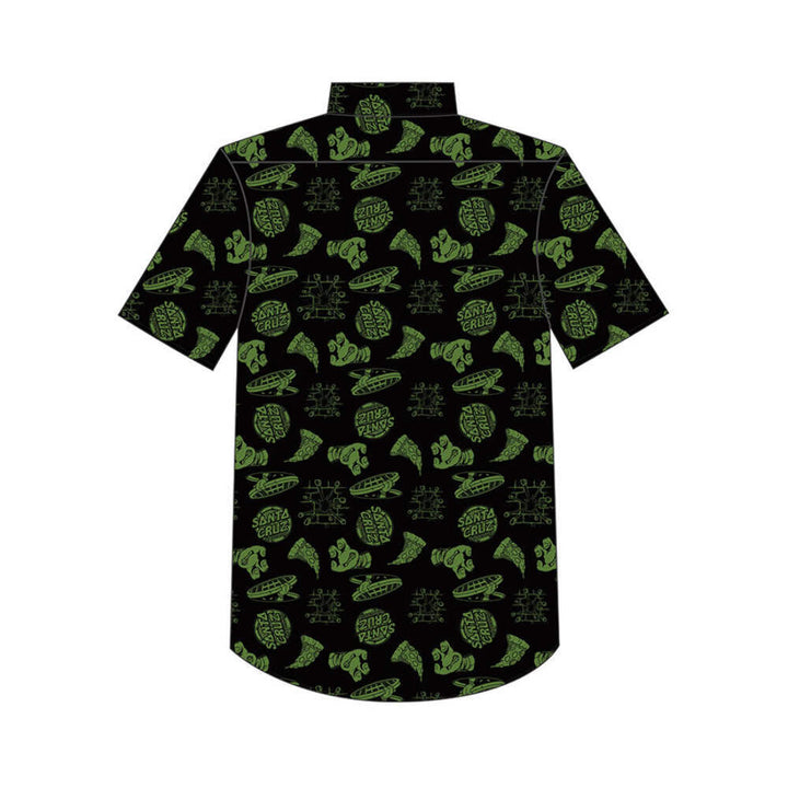 Santa Cruz x Teenage Mutant Ninja Turtles TMNT Cowabunga Short Sleeve Button-up