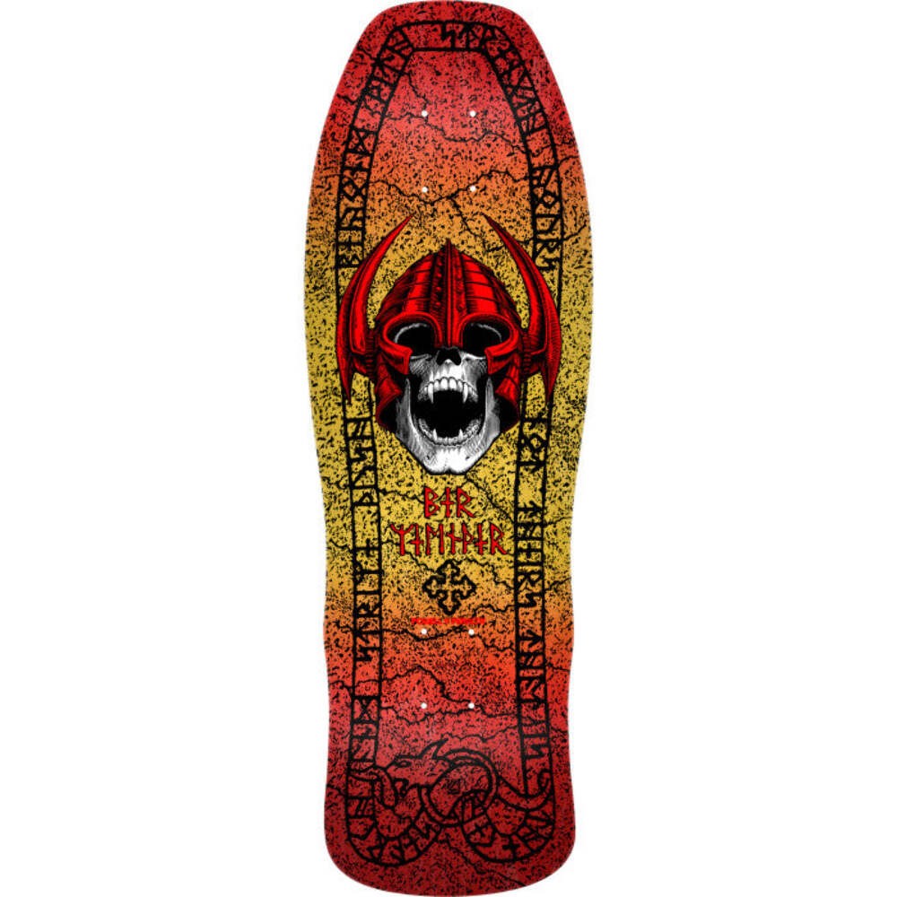 Powell Peralta Per Welinder Nordic Skull Red / Yellow Fade Complete Skateboard
