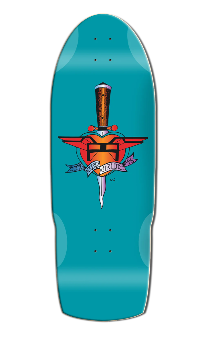 SMA Heart Attack Teal 10.5" Skateboard Deck