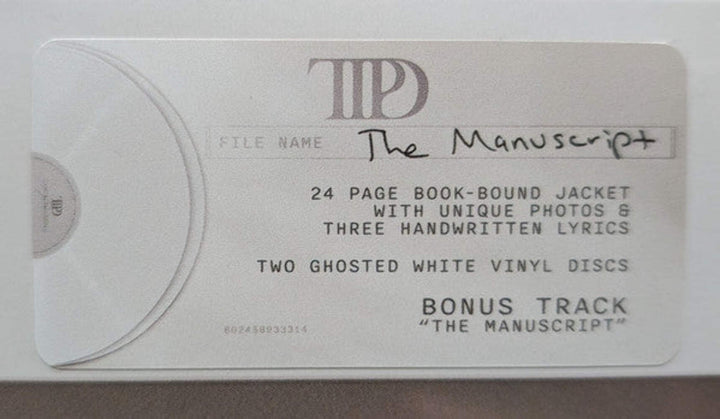 Taylor Swift – The Tortured Poets Department 2x (Ghosted White Color Vinyl) LP R
