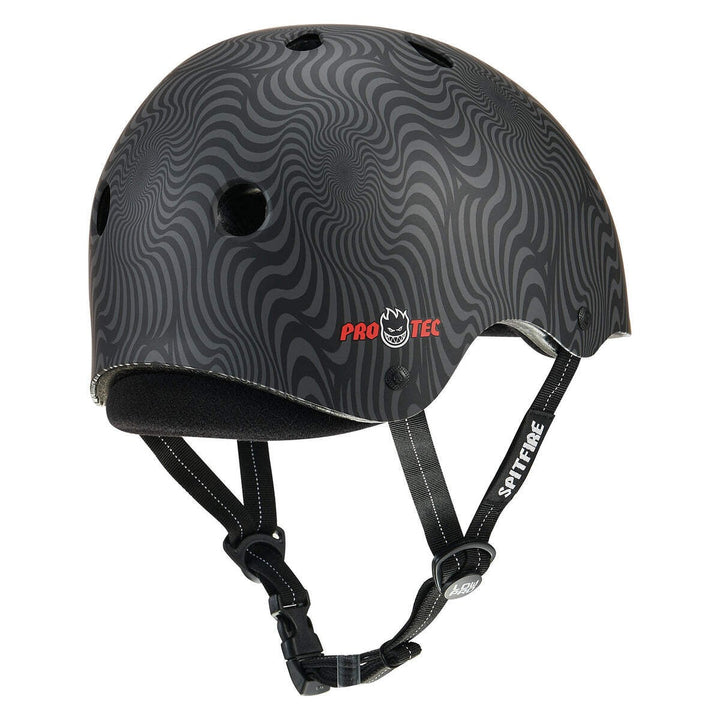 Pro-Tec x Spitfire LOW PRO (Black Swirl) Certified Helmet