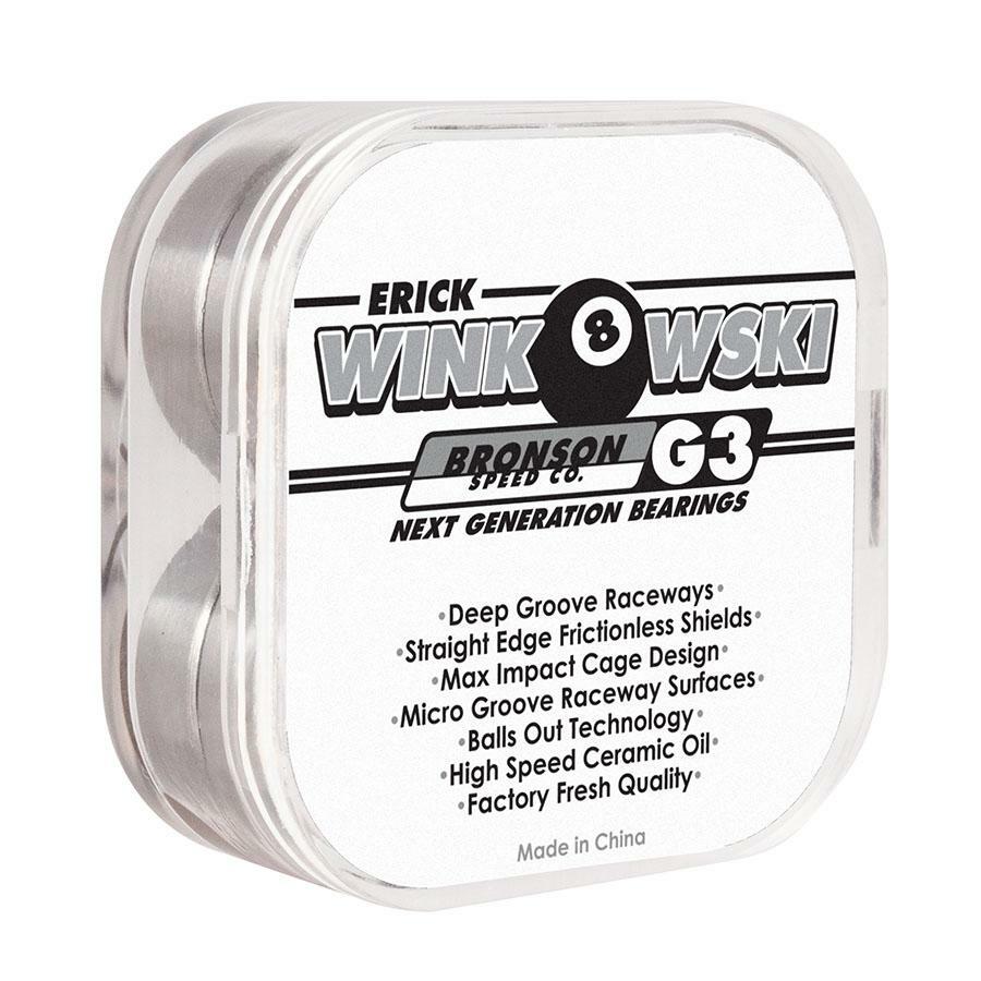 Bronson Speed Co. Erick Winkowski Pro G3 Skateboard Bearings (set of 8)