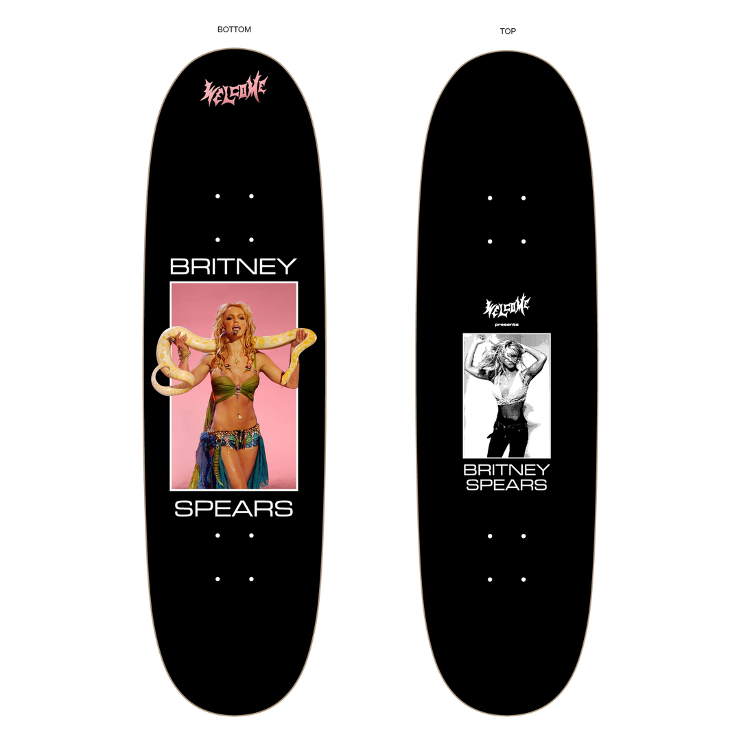 WELCOME X BRITNEY SPEARS "SNAKE" 8.8" COMPLETE SKATEBOARD
