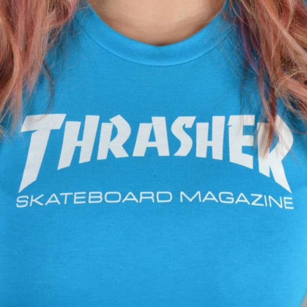 Thrasher Skate Mag Women'S Teal T-Shirt