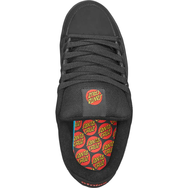 ETNIES x SANTA CRUZ KINGPIN BLACK SKATEBOARD SHOES
