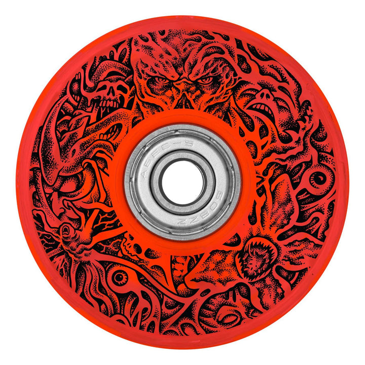 SLIME BALLS x STRANGER THINGS HELLFIRE CLUB LIGHT UPS 66mm 78a SKATEBOARD WHEELS