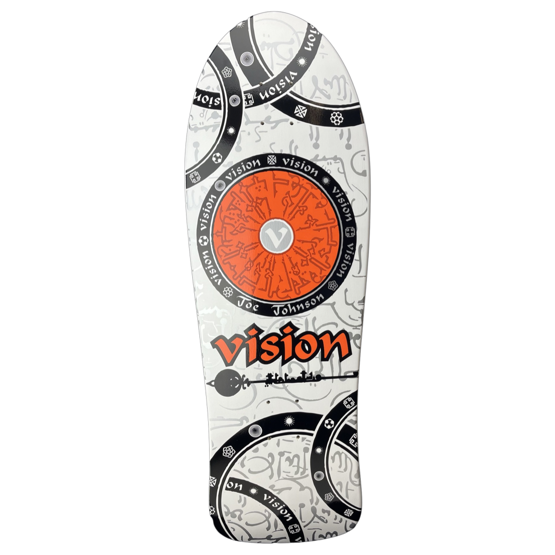 Vision Joe Johnson Hieroglyphics "Double Take" White 10.25" Skateboard Deck