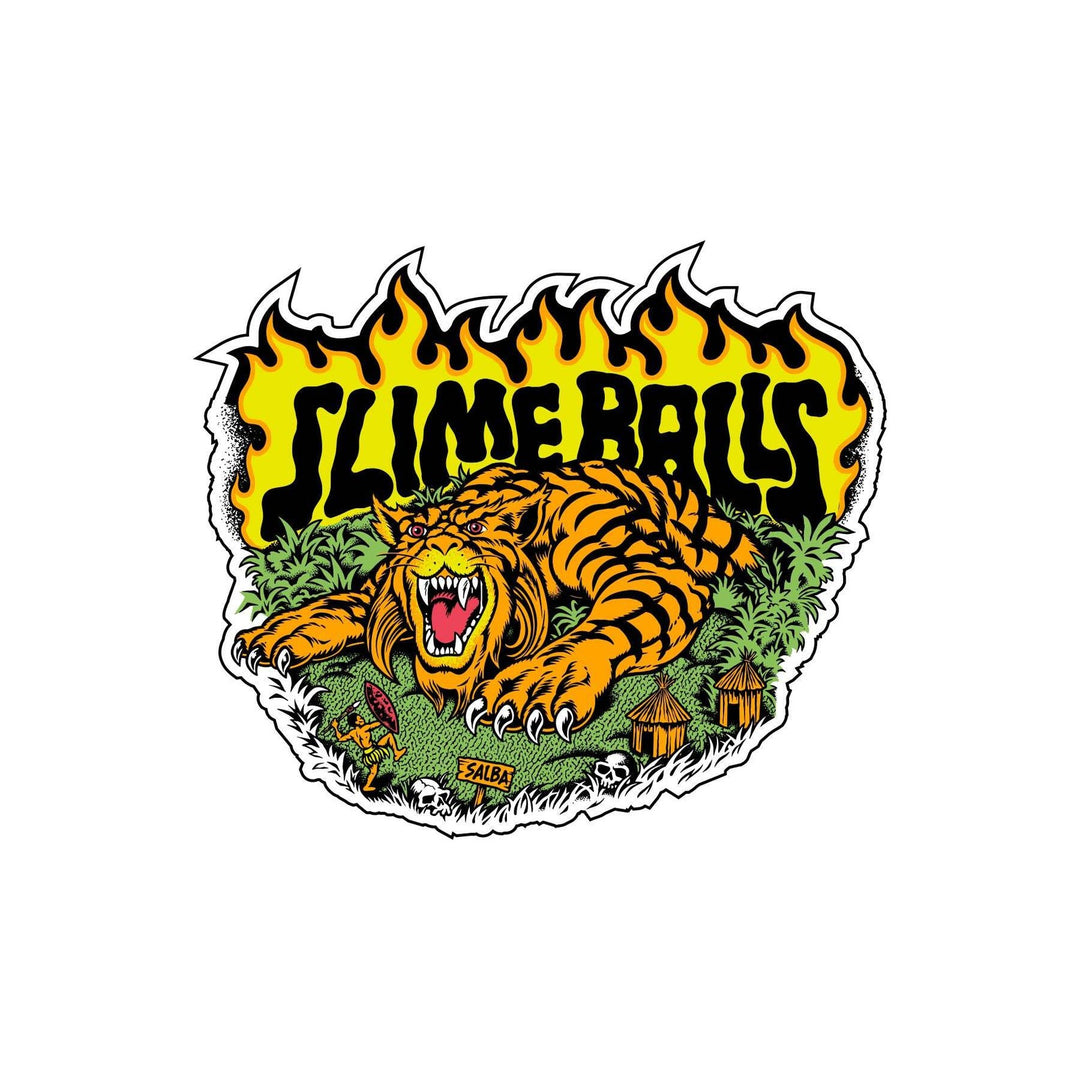SLIME BALLS SALBA TIGER VOMITS ORANGE 60MM 95A SKATEBOARD WHEELS