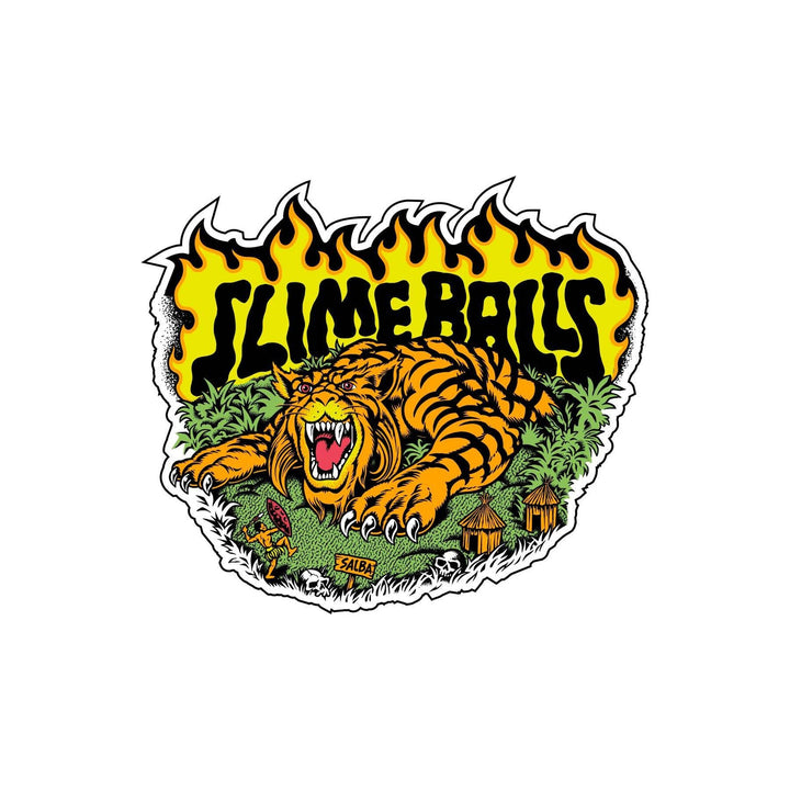 SLIME BALLS SALBA TIGER VOMITS ORANGE 60MM 95A SKATEBOARD WHEELS