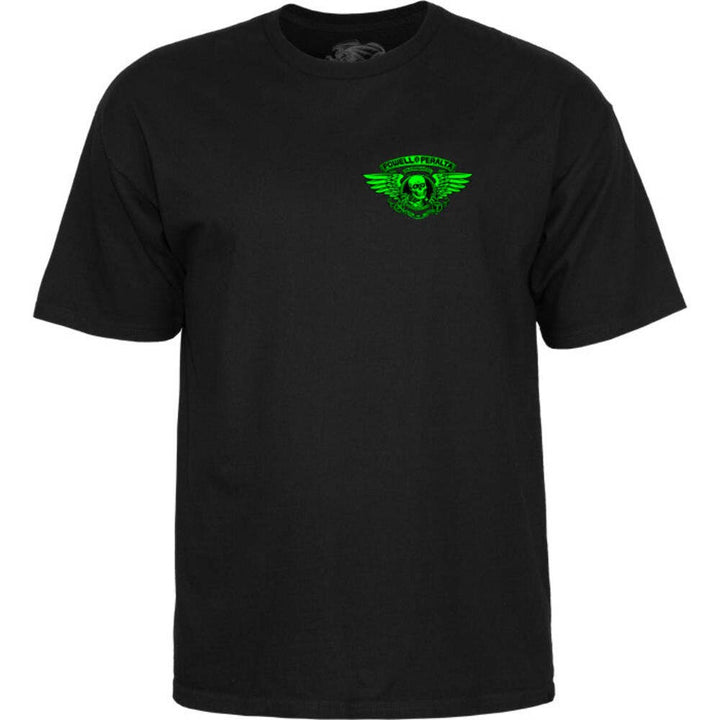 Powell Peralta Winged Ripper Green Blacklight T-Shirt