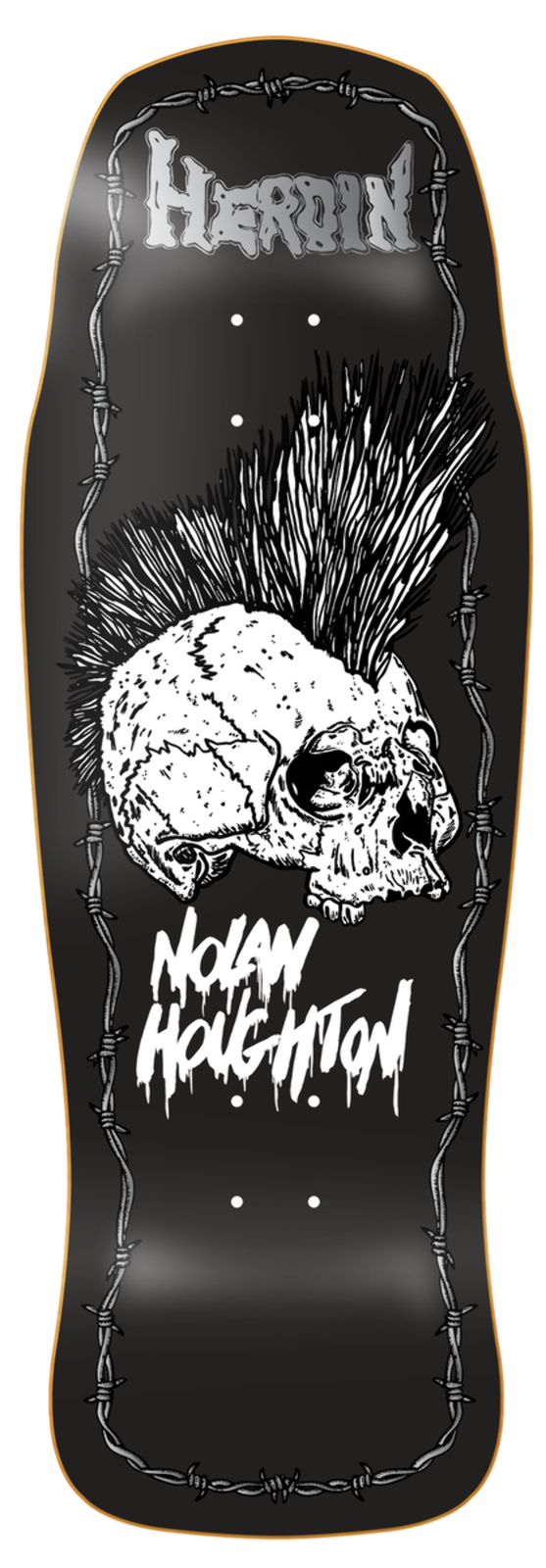 Heroin "Nolan Houghton Ko2 Skull" 10.25" Skateboard Deck
