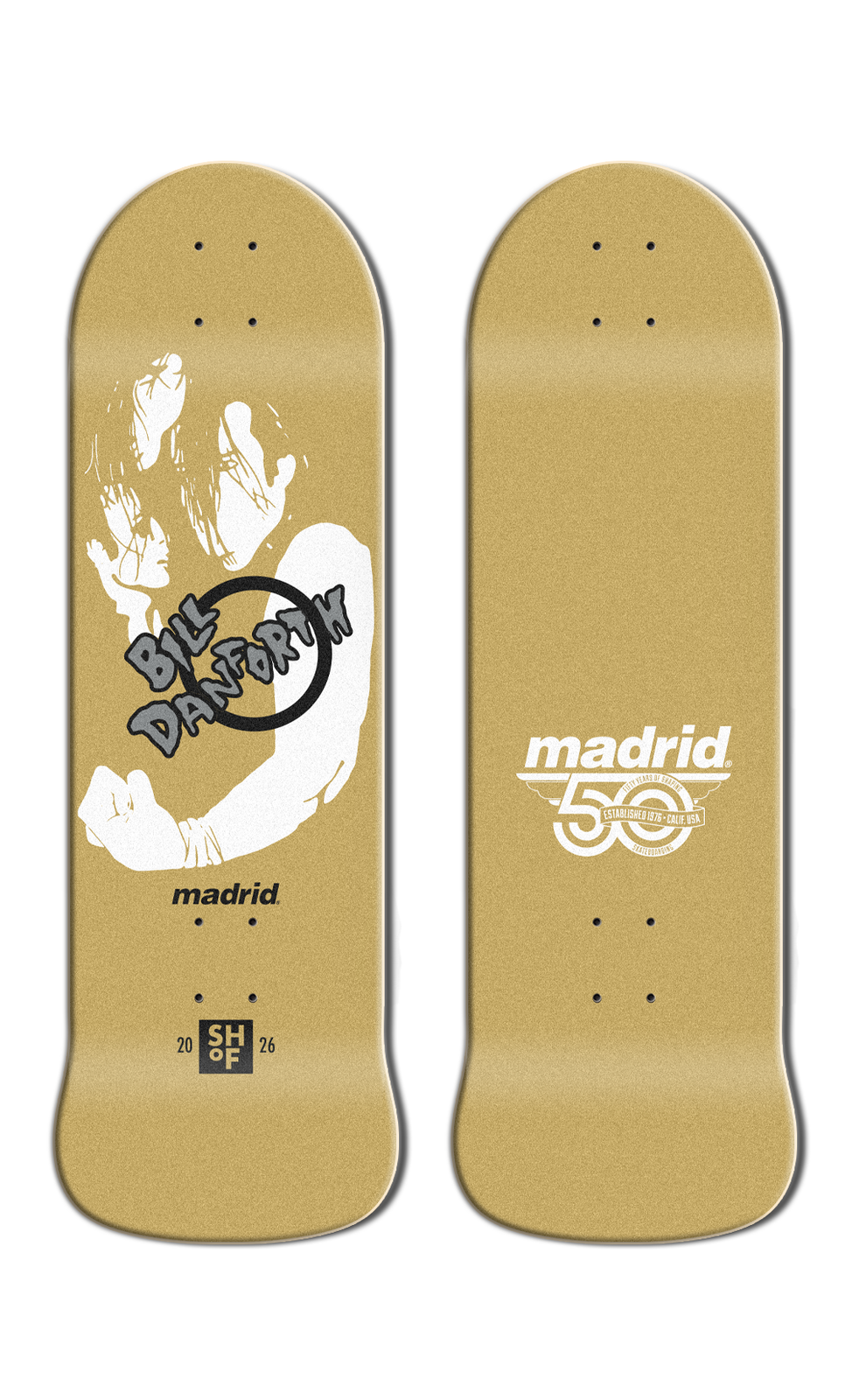 Madrid Bill Danforth "Misfit" LTD 50th Anniversary SHOF 9.25" Skateboard Deck