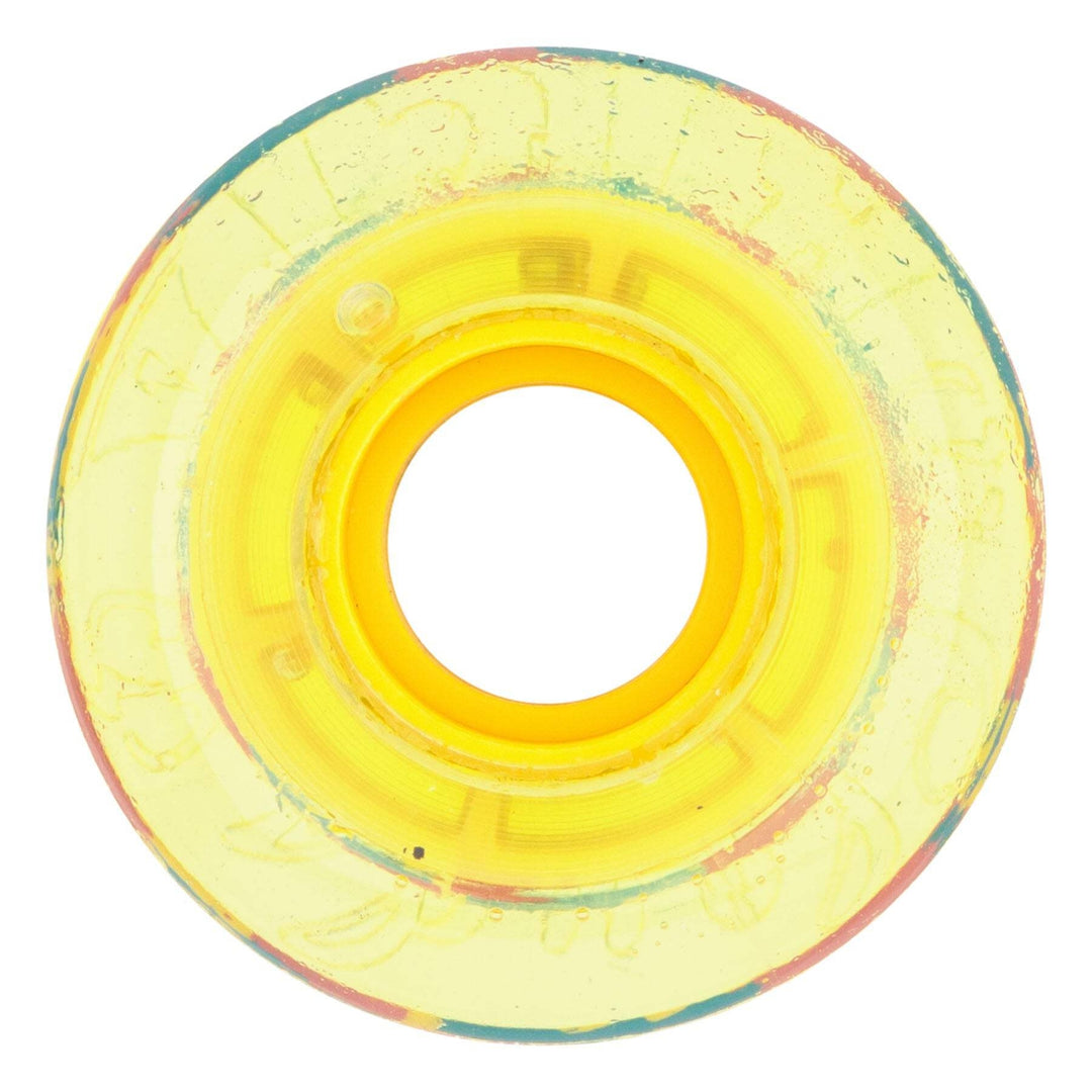 Ricta Clouds Clear Splatter/Camo Yellow 54mm 78a Skateboard Wheels