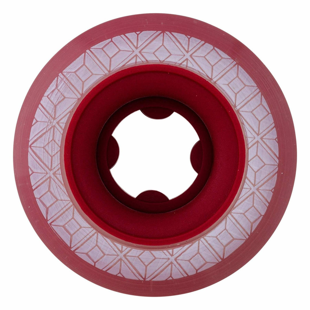 Ricta Shanahan Crystal Cores Clear Metallic Red 53mm 95a Skateboard Wheels