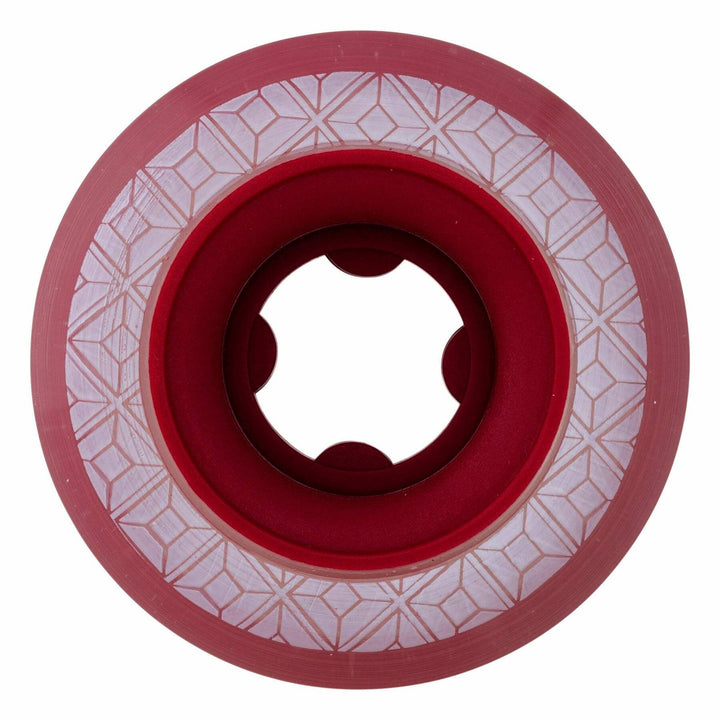 Ricta Shanahan Crystal Cores Clear Metallic Red 53mm 95a Skateboard Wheels