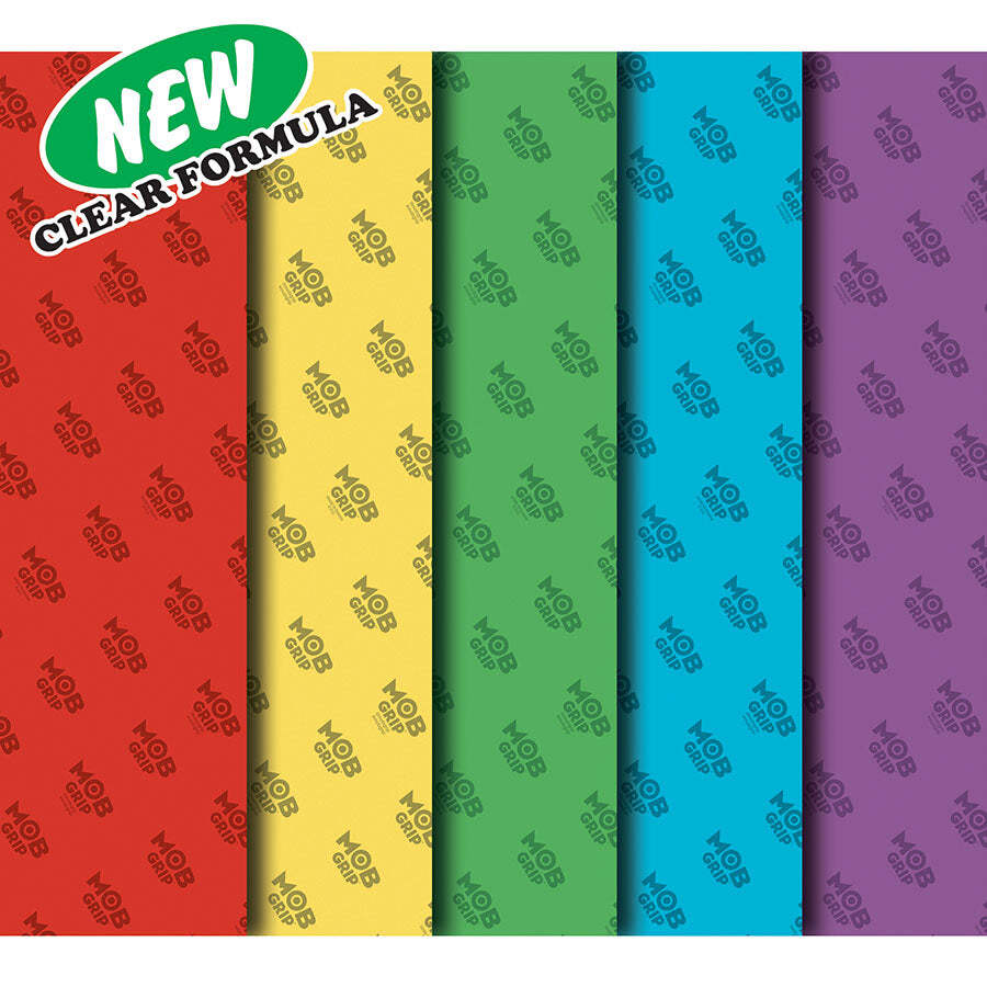 Mob Translucent Color Skateboard Grip Tape (Red, Yellow, Green, Blue, or Purple)