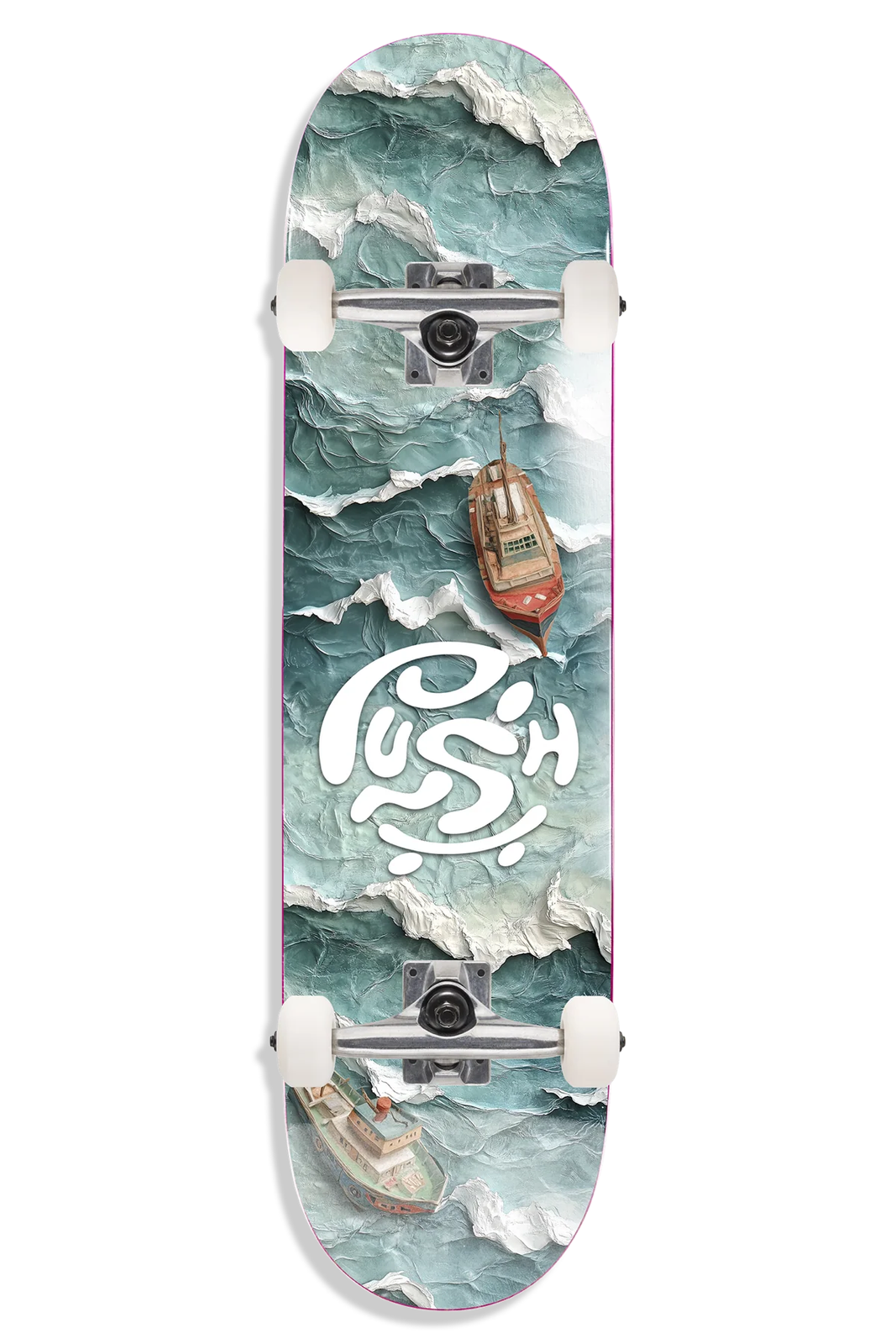 PUSH "Ocean Blue" 7" COMPLETE SKATEBOARD