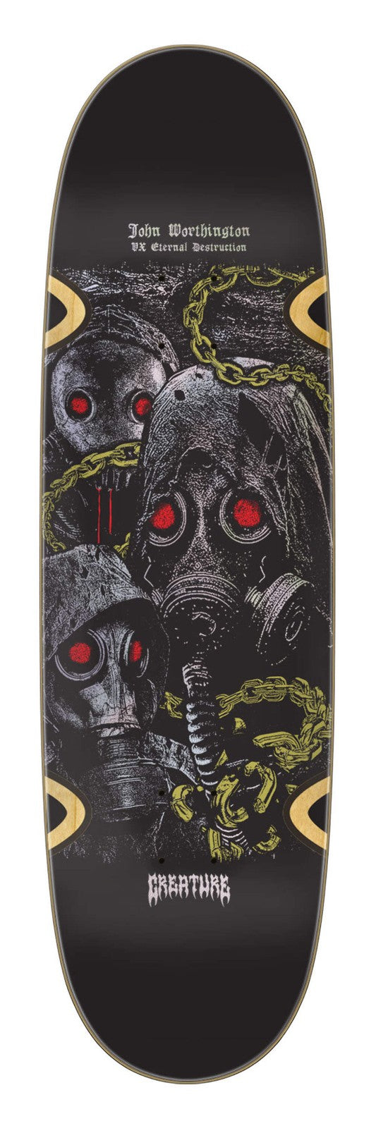 CREATURE Worthington Mortem 9" VX EGG SHAPED SKATEBOARD DECK