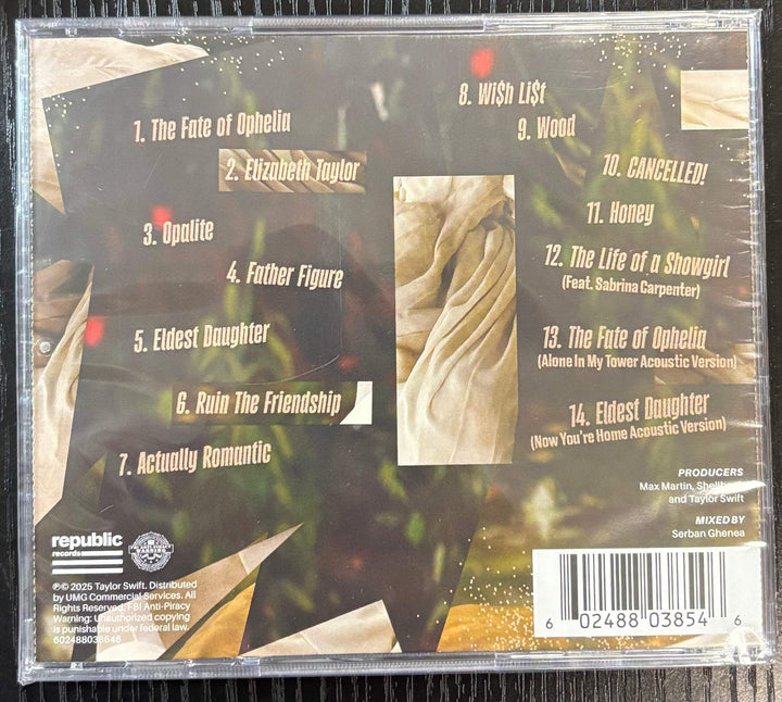 TAYLOR SWIFT - THE LIFE OF A SHOWGIRL (ALONE IN MY TOWER ACOUSTIC) CD