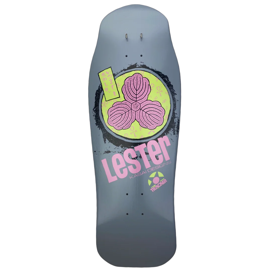 Tracker Lester Kasai Oak Leaf 10.375" Modern Concave Skateboard Deck