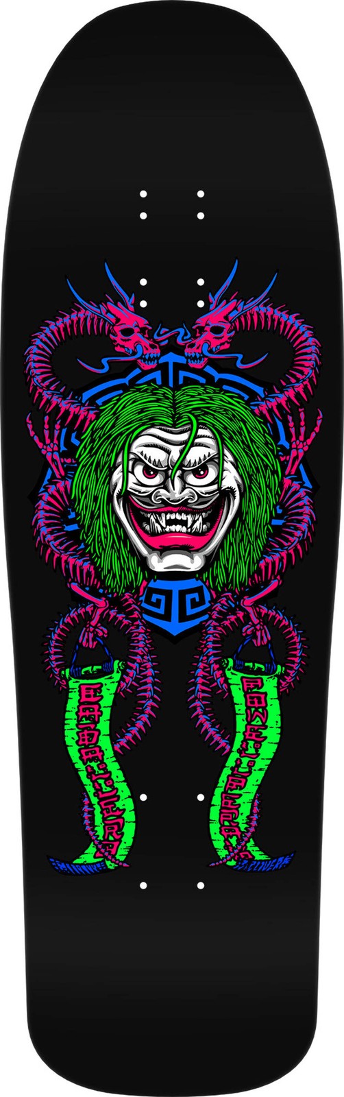 Powell Peralta Caballero Blacklight Mask 9.75" Skateboard Deck