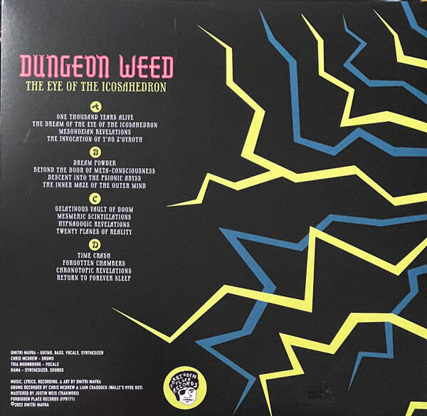 Dungeon Weed – The Eye Of The Icosahedron Magenta With Black Splatter / Yellow W