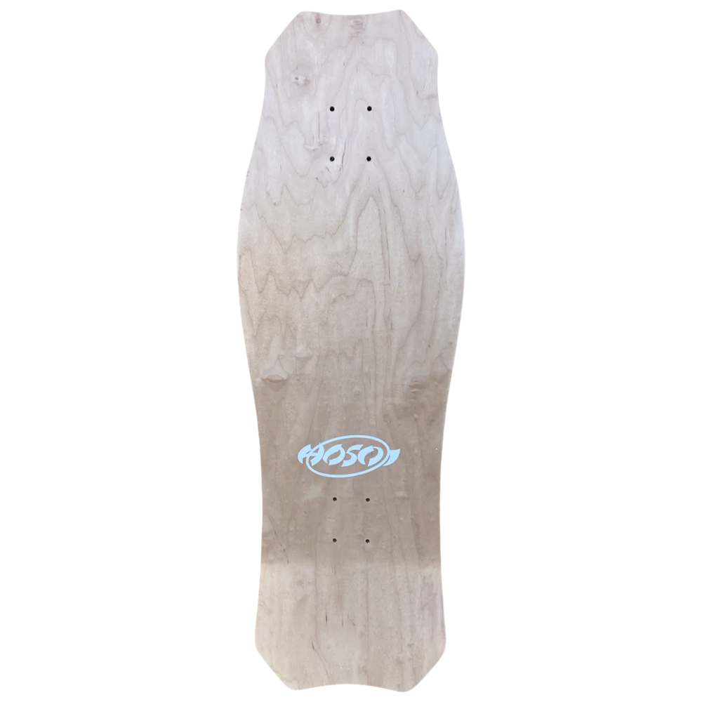Hosoi OG Hammerhead Checkerboard LTD Silver Foil skateboard deck detail view