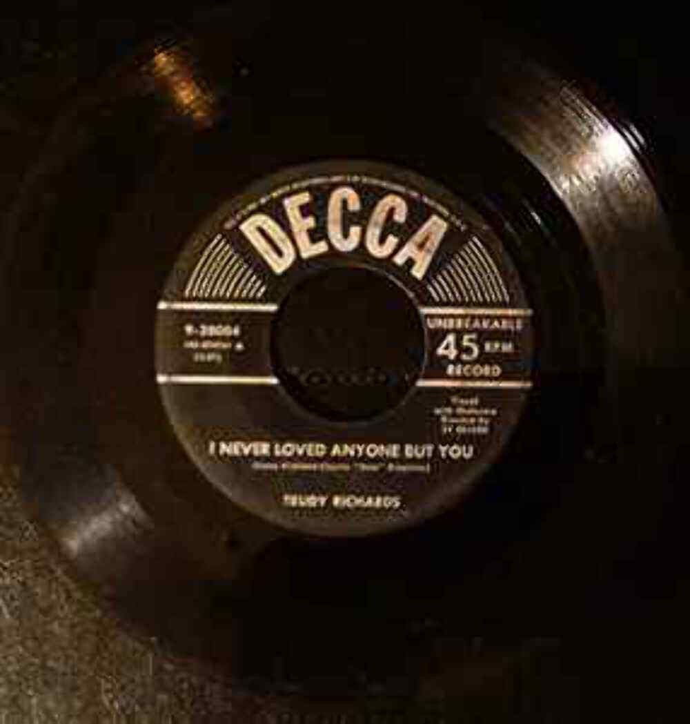 Trudy Richards – I Never Loved Anyone But You / I Don't Mind Vinyl 7" Record *Us