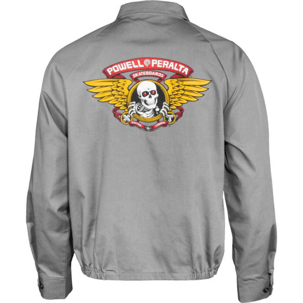 Powell Peralta Winged Ripper Postal Grey Gas Jacket