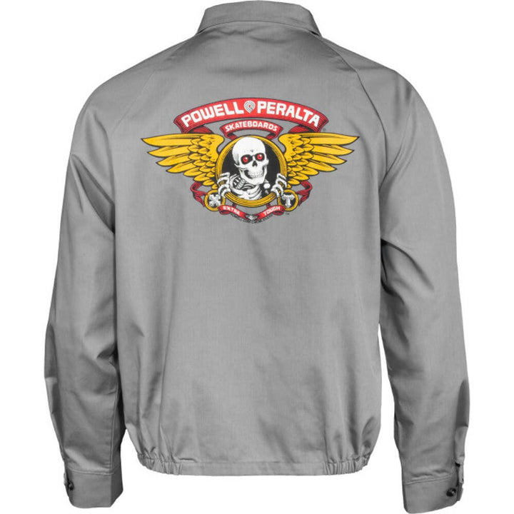 Powell Peralta Winged Ripper Postal Grey Gas Jacket