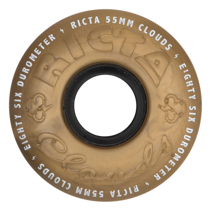 Ricta Clouds Metallic Gold 55mm 86a Skateboard Wheels
