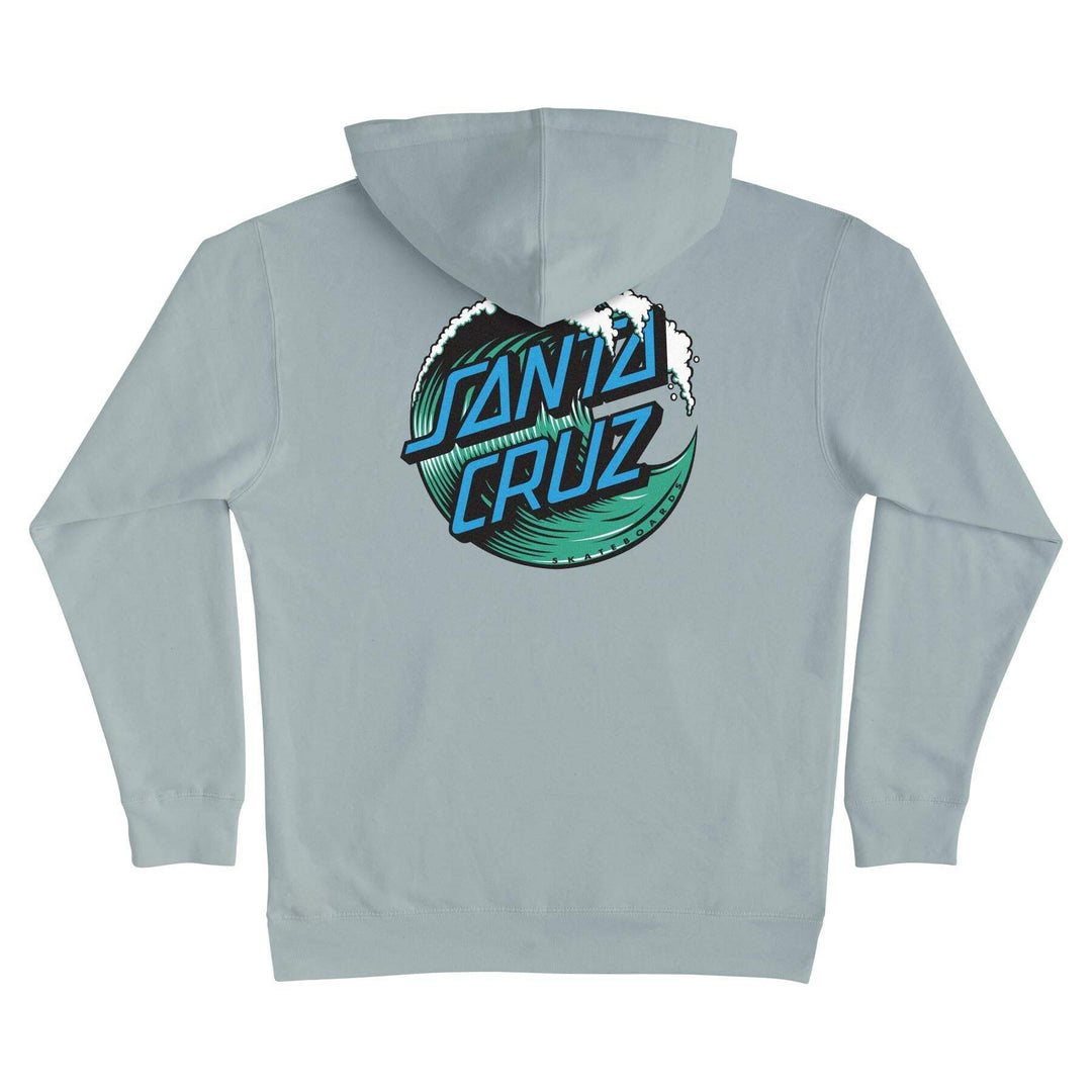 SANTA CRUZ WAVE DOT P/O HEAVYWEIGHT HOODED SWEATSHIRT