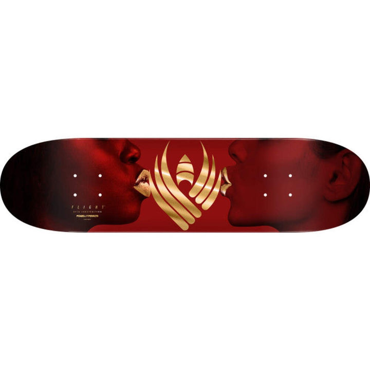 POWELL PERALTA Kiss Burgundy / Gold Foil 8.75" FLIGHT SKATEBOARD DECK