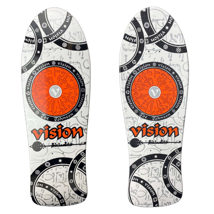 Vision Joe Johnson Hieroglyphics "Double Take" White Gripped 10.25" Skateboard D