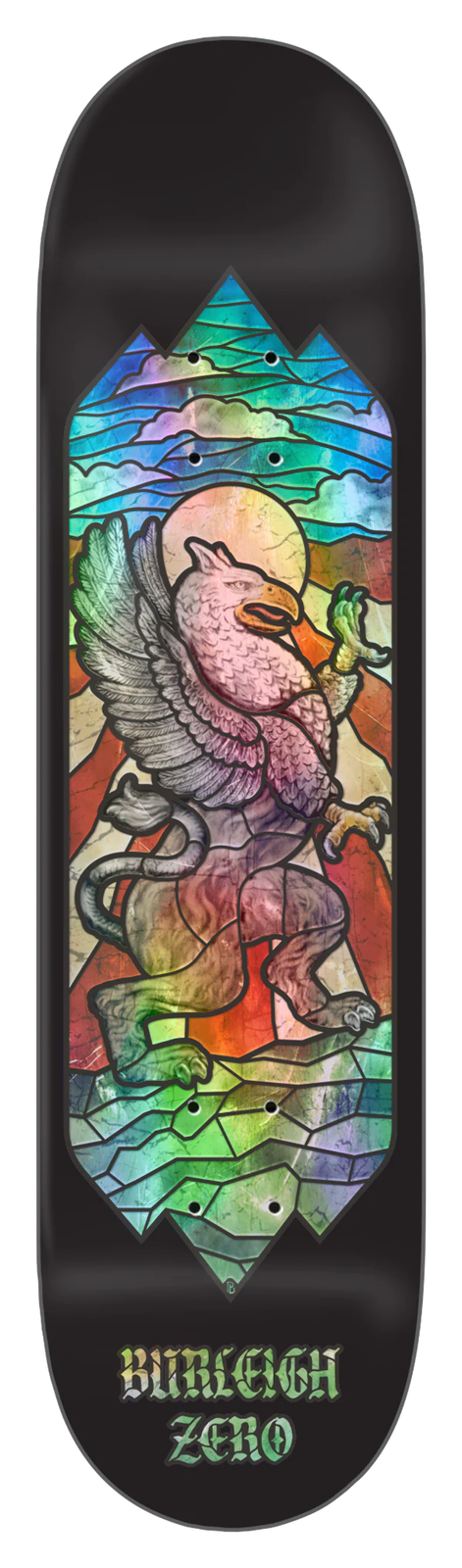 Zero Burleigh "Stained Glass" 8.5" Skateboard Deck