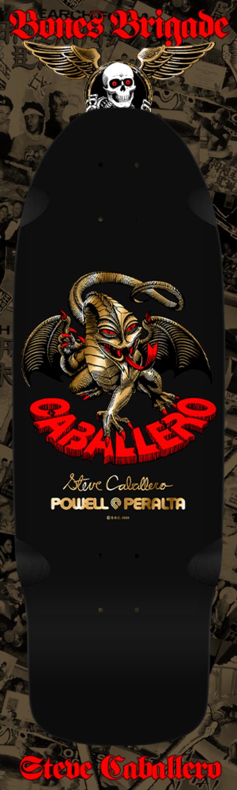 Powell Peralta Steve Caballero Bones Brigade Series 16 Skateboard deck
