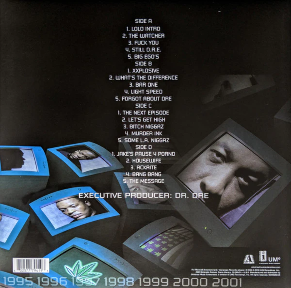 Dr. Dre - 2001 Instrumentals Only 2xLP Vinyl LP Record