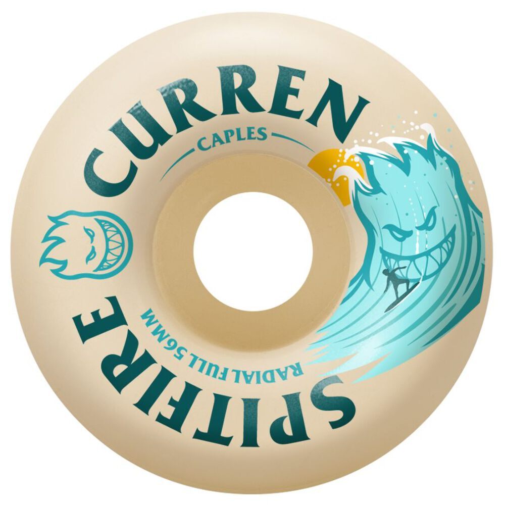 SPITFIRE FORMULA FOUR CURREN CAPLES BURN SQUAD RADIAL FULL 56MM 99A SKATEBOARD W
