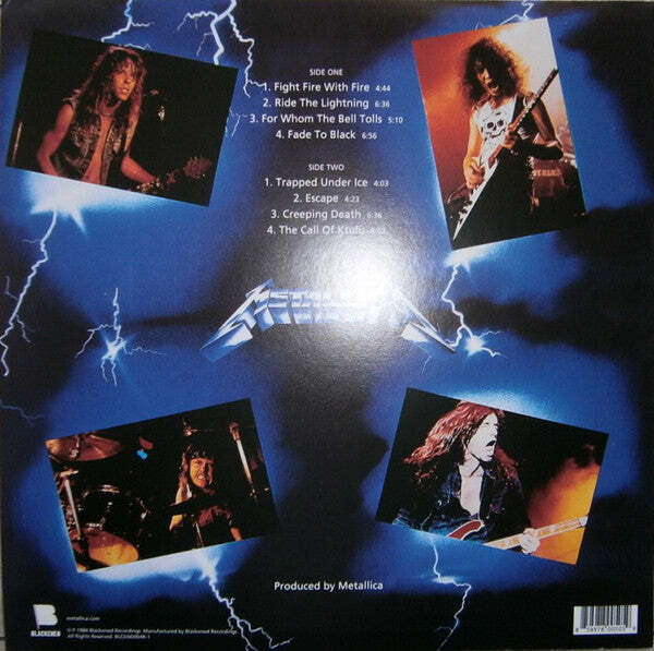 Metallica - Ride The Lightning 180G Vinyl LP Record