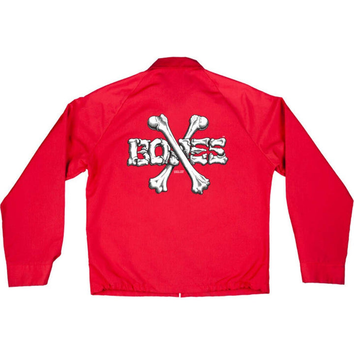 Powell Peralta Cross Bones Red Gas Jacket