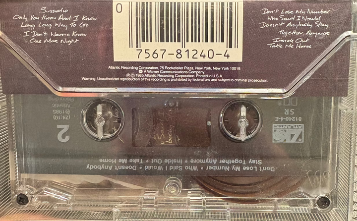 Phil Collins - No Jacket Required Cassette *USED 1985 Release*