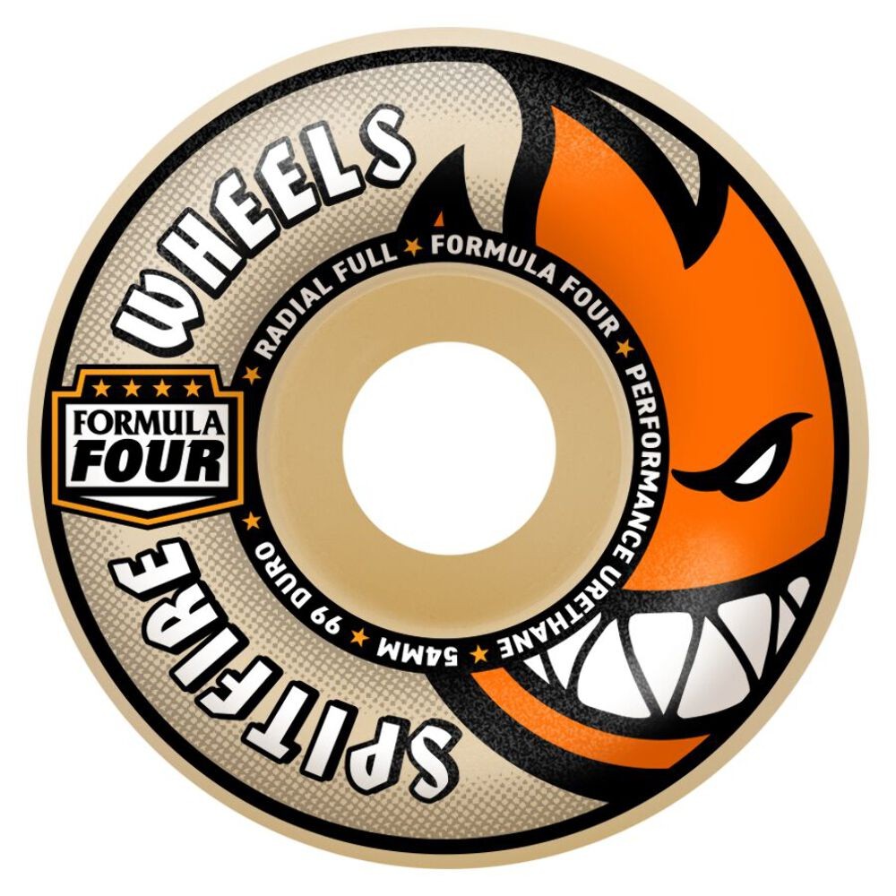 Spitfire F4 Radial Full 54mm 99a Skateboard Wheels