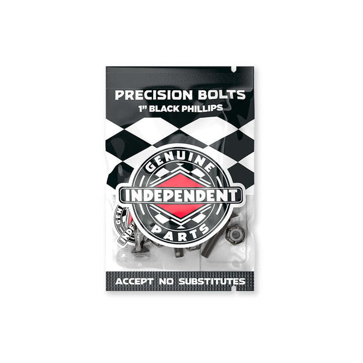 Independent Truck Co. Genuine Parts 1" Black Skateboard Mounting Hardware
