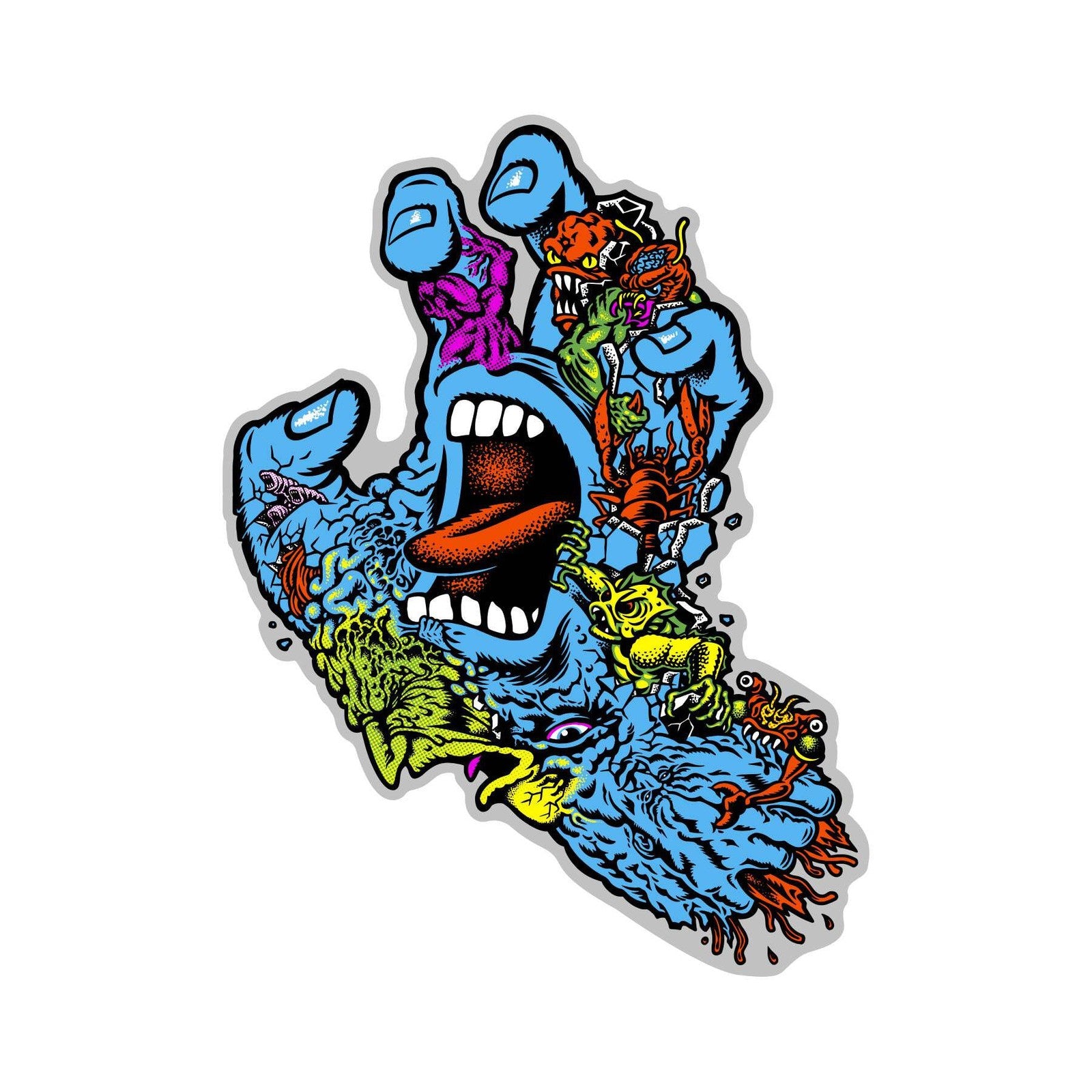 Santa Cruz Roskopp Screaming Five Sticker – The Dark Slide