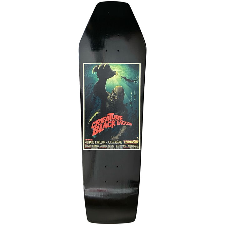 Vision Creature From The Black Lagoon Poster Horror Series LTD Coffin 9.5" Skate